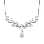 0,07 Carat Diamond Leaf Neckband