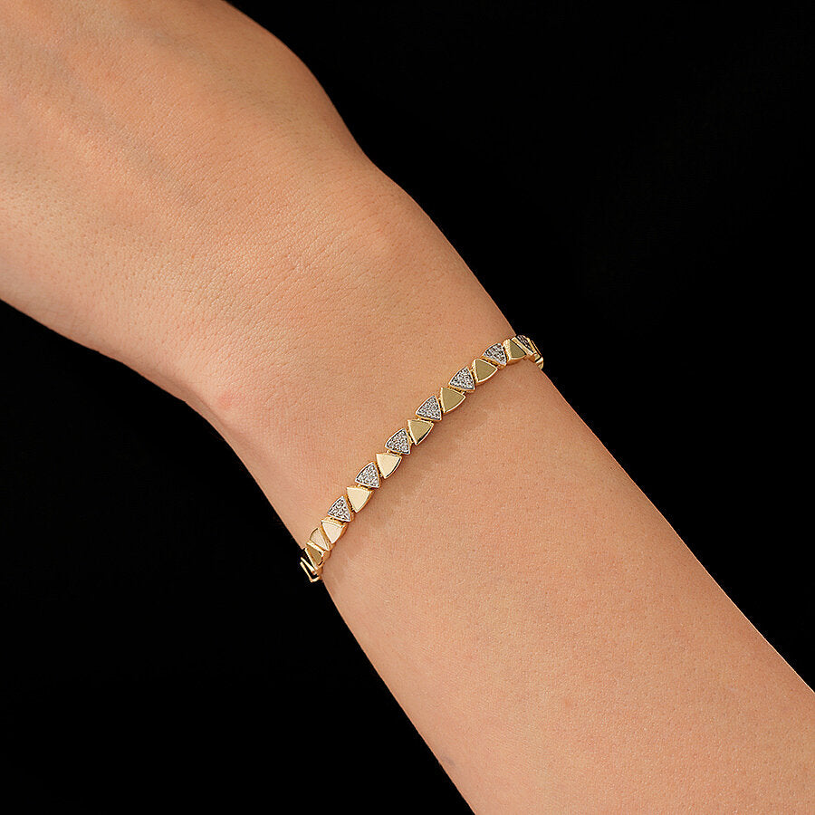 Gold Triangle Stone Trend Bracelet