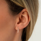 0,05 Carat Diamond Round Stone Earring