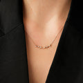 0,10 Carat Diamond Round Stone Necklace