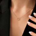 0,19 Carat Diamond Sun Necklace