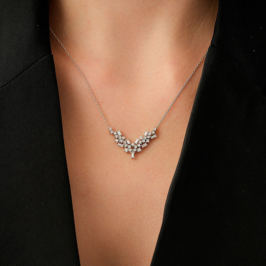 0,82 Carat Diamond Baguette Trend Neckband