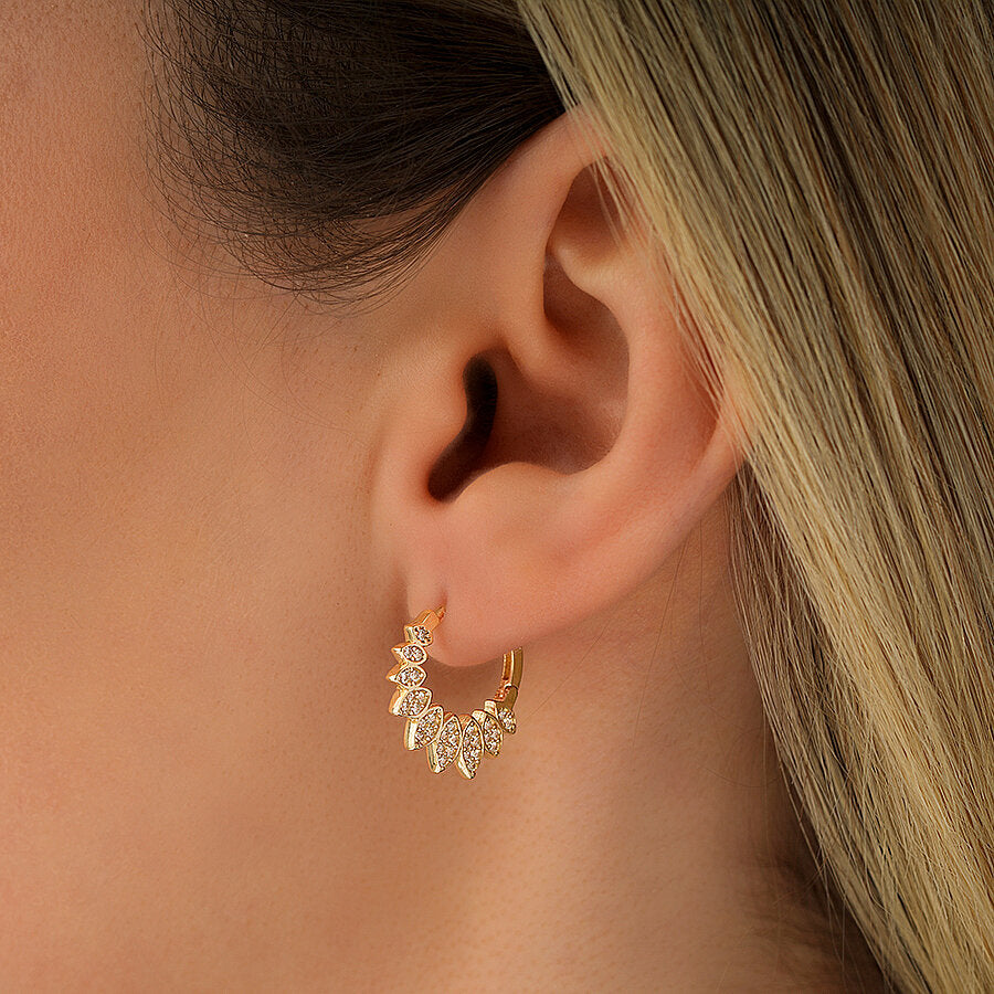 Gold Lotus Trend Earrings