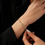 Gold Colored Stone Cuff