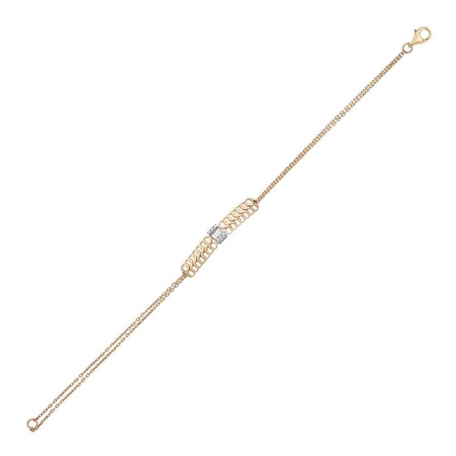0,32 Carat Diamond Baguette Bracelet