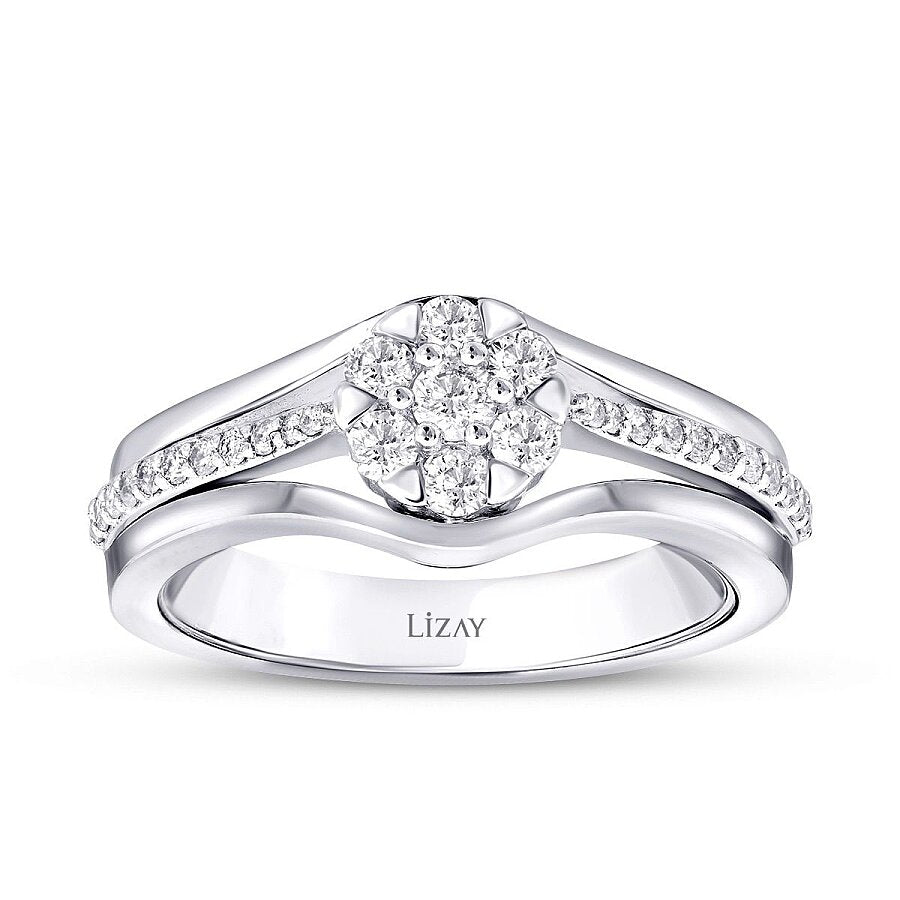 0,43 Carat Diamond Round Stone Ring