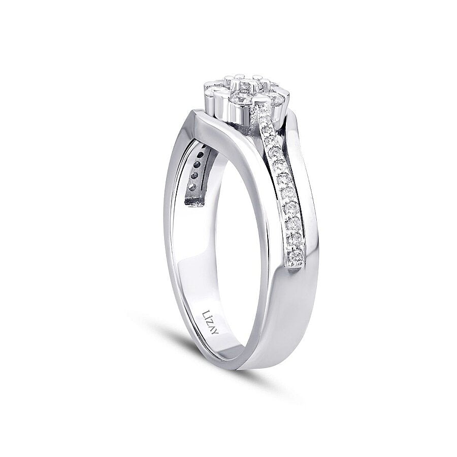 0,43 Carat Diamond Round Stone Ring