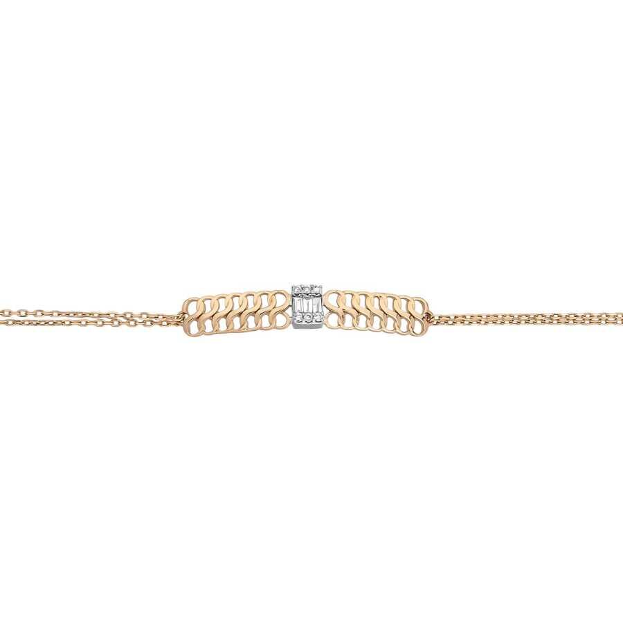 0,32 Carat Diamond Baguette Bracelet
