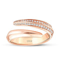 0,19 Carat Diamond Spiral Trend Ring