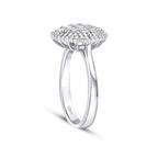 0,50 Carat Diamond Baguette Stone Round Ring