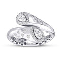 0,64 Carat Diamond Spiral Thick Ring