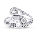 0,64 Carat Diamond Spiral Thick Ring