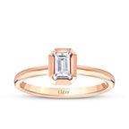 0,30 Carat Diamond Emerald Solitaire Ring