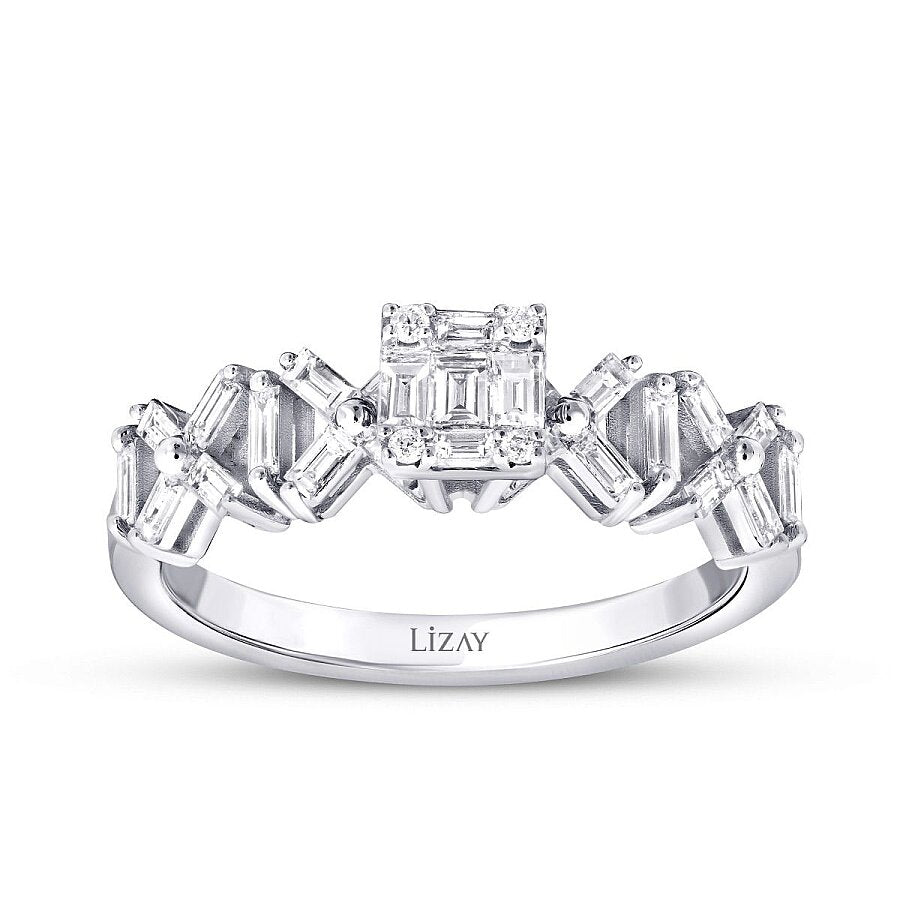 0,50 Carat Diamond Cross Trend Ring