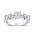 0,50 Carat Diamond Cross Trend Ring