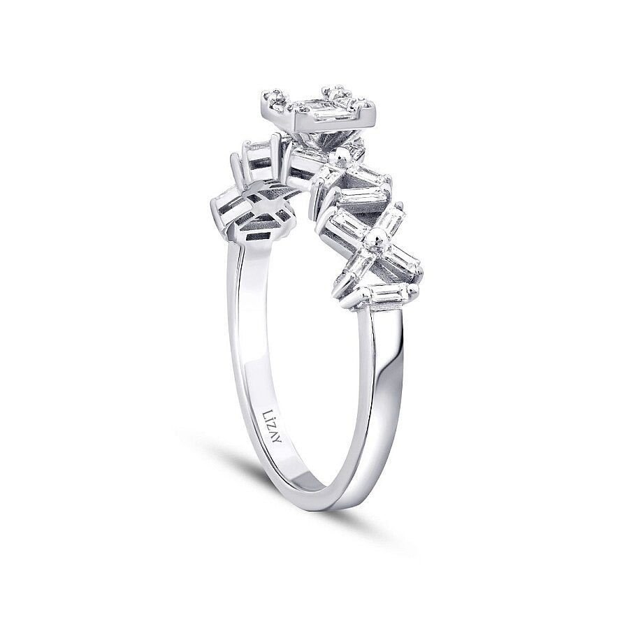 0,50 Carat Diamond Cross Trend Ring