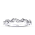 0,11 Carat Diamond Round Stone Trend Ring