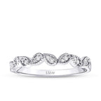 0,11 Carat Diamond Round Stone Trend Ring