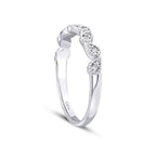 0,11 Carat Diamond Round Stone Trend Ring