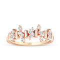 0,28 Carat Diamond Asymmetric Trend Ring