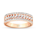 0,45 Carat Diamond Baguette Detailed Trend Ring