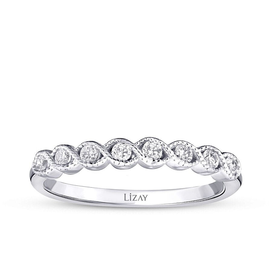 0,19 Carat Diamond Stone Row Trend Ring