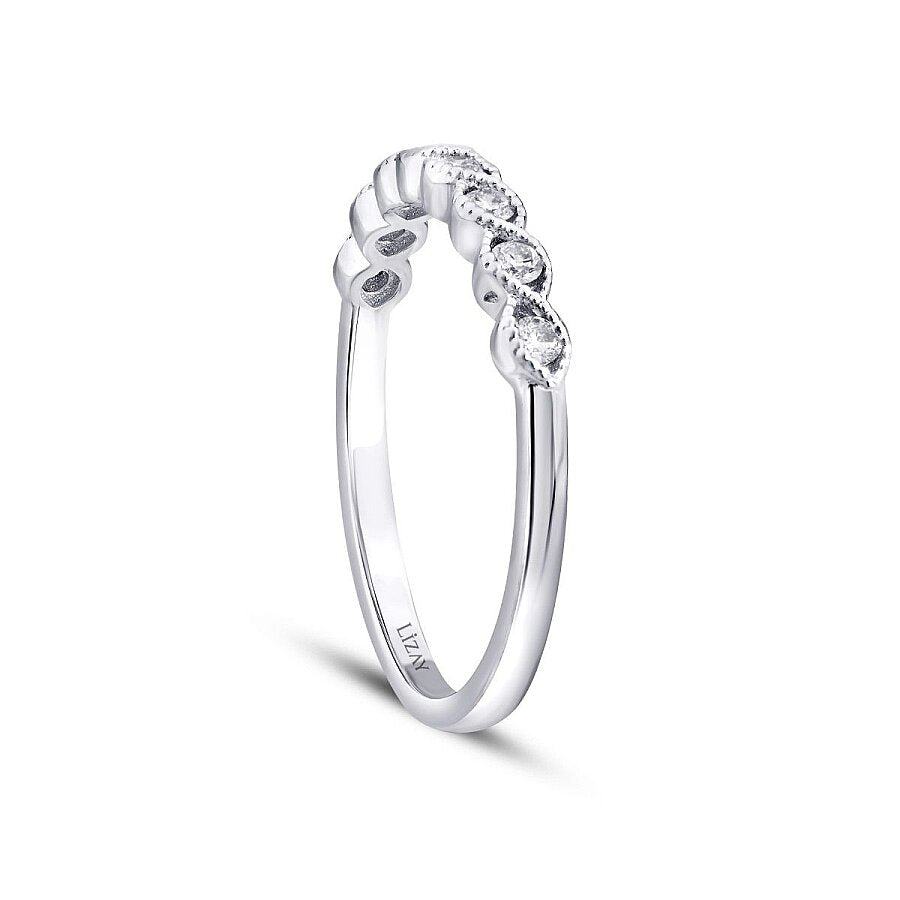 0,19 Carat Diamond Stone Row Trend Ring
