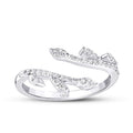 0,26 Carat Diamond Pear  Pattern Ring