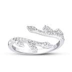 0,26 Carat Diamond Pear  Pattern Ring