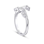 0,26 Carat Diamond Pear  Pattern Ring