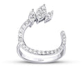 0,52 Carat Diamond Round Detailed Ring