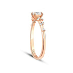 0,22 Carat Diamond Pear Solitaire Ring