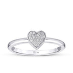 0,09 Carat Diamond Heart Ring