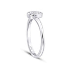 0,09 Carat Diamond Heart Ring
