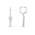 0,83 Carat Diamond Baguette Stone Dangle Earring