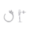 1,04 Carat Diamond Round Detailed Earring