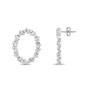 0,82 Carat Diamond Stone Round Trend Earring