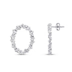 0,82 Carat Diamond Stone Round Trend Earring