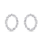 0,82 Carat Diamond Stone Round Trend Earring