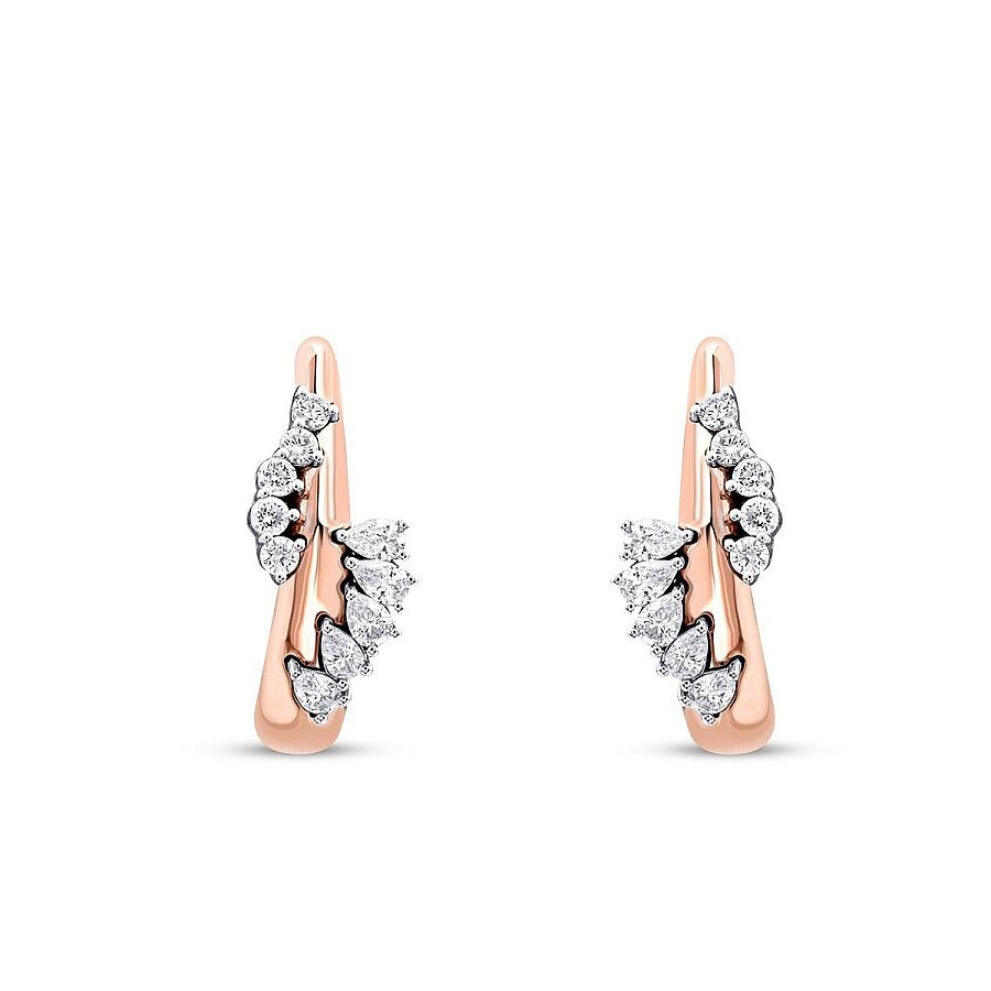 1,35 Carat Diamond Stone Trend Earring