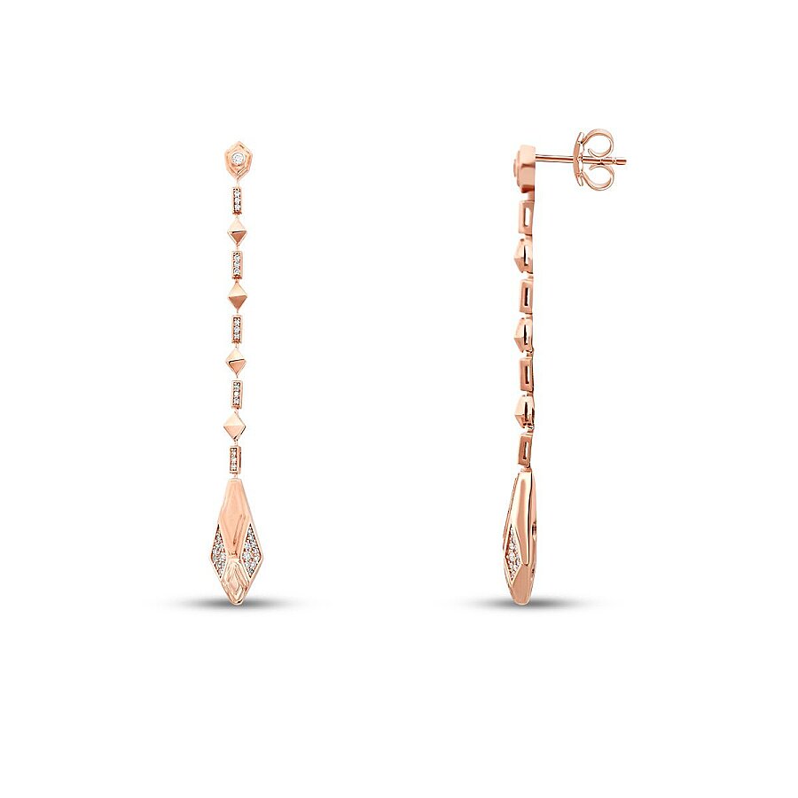 0,55 Carat Diamond Snake Earring