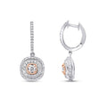 1,09 Carat Diamond Two-Toned Earring