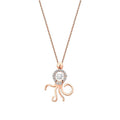 0,15 Carat Diamond Octopus Trend Necklace