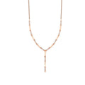 0,37 Carat Diamond Long Dangle Stone Trend Necklace