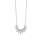 0,13 Carat Diamond Triangle Detailed Trend Necklace