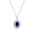 0,59 Carat Diamond Effect Sapphire Trend Necklace