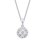 0,20 Carat Diamond Round Trend Necklace