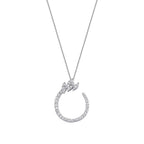 0,54 Carat Diamond Round Detailed Necklace