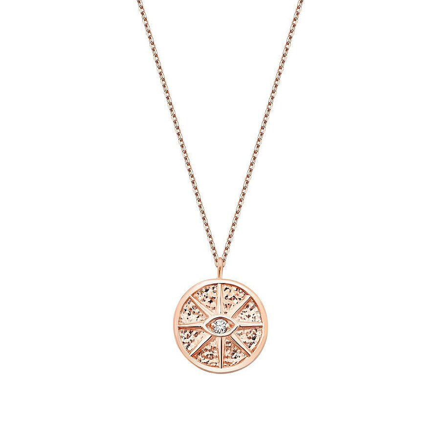 0,03 Carat Diamond Eye Trend Necklace