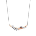 0,91 Carat Diamond Spiral Stone Trend Necklace